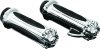 Kuryakyn Zombie Grips 6297 Grips, Zombie, Rubber/Aluminum, Chrome, 150mm Length, Twist Throttle Compatible, 1 in. Bar Diameter, Pair thumbnail 4