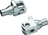 Kuryakyn Tapered Peg Adapters 8840 Foot Adapters, Tapered, Steel, Chrome, Triumph, Pair thumbnail 3