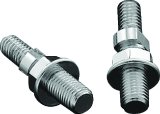 Kuryakyn Mirror Adapters 1413 Side View Stud Adapters, Left Side/Right Side, 5/16 in.-18, Stainless Steel, Chrome, Ducati, Yamaha, Pair thumbnail 2