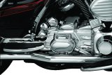 Kuryakyn Rear Cylinder Base Covers 8274 Cover, Steel, Chrome, Harley-Davidson®, Each thumbnail 4