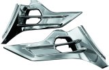 Kuryakyn Louvered Battery Box Covers 7368 Covers, Louvered, Plastic, Chrome, For Use On Honda® GL 1800, Pair thumbnail 3
