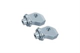 Kuryakyn Splined Peg Adapters 8836 Adapters, Splined, Front, Steel, Chrome, Indian, Victory, Pair thumbnail 1
