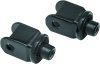 Kuryakyn Splined Peg Adapters 8863 Foot peg Mounts, for Honda, Front OEM Mounts, Gloss Black, Pair thumbnail 4