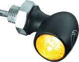 Kuryakyn Kellermann Atto Collection Turn Signals 2570 Signal, Atto, LED, Smoke Lens, Amber Light, Black Housing, Each thumbnail 2