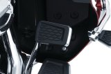 Kuryakyn Hex Brake Pedal Pads 5914 Pad, Hex, Aluminum/Rubber, Chrome, Harley-Davidson®, Each thumbnail 1
