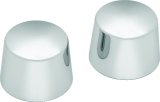 Kuryakyn Axle Nut Covers 1214 Covers, Solid, Steel, Chrome, Harley-Davidson®, Pair thumbnail 2