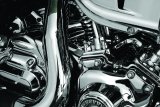 Kuryakyn Rear Cylinder Base Covers 8694 Engine Case Covers, Base, Aluminum, Chrome, Harley-Davidson®, Each thumbnail 5