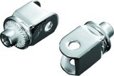 Kuryakyn Splined Peg Adapters 8815 Motorcycle Foot Adapters, Tapered, Front, Adjustable, Steel, Chrome, for use on Honda®, Pair thumbnail 2