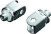 Kuryakyn Splined Peg Adapters 8815 Motorcycle Foot Adapters, Tapered, Front, Adjustable, Steel, Chrome, for use on Honda®, Pair thumbnail 4