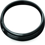 Kuryakyn Headlight Trim Rings 6916 Ring, Aluminum, Black, Harley-Davidson®, Each thumbnail 3
