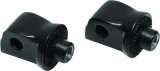 Kuryakyn Splined Peg Adapters 8924 Foot Mounts, Splined, Steel, Gloss Black, Harley-Davidson®, Pair thumbnail 3