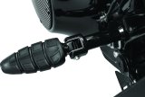 Kuryakyn Splined Peg Adapters 8924 Foot Mounts, Splined, Steel, Gloss Black, Harley-Davidson®, Pair thumbnail 4