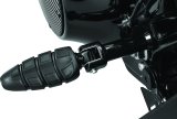 Kuryakyn Splined Peg Adapters 8924 Foot Mounts, Splined, Steel, Gloss Black, Harley-Davidson®, Pair thumbnail 5