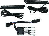 Kuryakyn LED Saddlebag Hinge Accents 5477 Accent, LED, Aluminum, Satin Black Finish, Red Bulb Color, Harley-Davidson®, Pair thumbnail 3