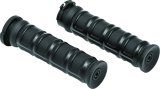 Kuryakyn Dillinger Grips 6673 Grips, Dillinger, Rubber/Aluminum, Black, Twist Throttle Compatible, 1 in. Bar Diameter, Harley-Davidson®, Pair thumbnail 3