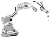 Kuryakyn Transmission Shrouds 6950 Case Cover, Shroud, Steel, Chrome, Harley-Davidson®, Each thumbnail 1