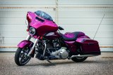 Kuryakyn Smooth Windshield Trim Strips 1389 Strips, Smooth, Steel, Gloss Black, Harley-Davidson®, Each thumbnail 5