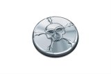 Kuryakyn Zombie Vented Gas Caps 7358 Fuel Tank Cap, Zombie, Vented, Aluminum, Chrome, Harley-Davidson®, Each thumbnail 1