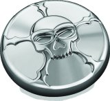 Kuryakyn Zombie Vented Gas Caps 7358 Fuel Tank Cap, Zombie, Vented, Aluminum, Chrome, Harley-Davidson®, Each thumbnail 2