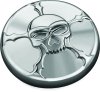Kuryakyn Zombie Vented Gas Caps 7358 Fuel Tank Cap, Zombie, Vented, Aluminum, Chrome, Harley-Davidson®, Each thumbnail 7