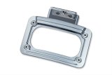 Kuryakyn LED Curved License Plate Frames with Mount 5699 Frame, LED, Curved, White Lighted, Aluminum, Chrome, Mount, Indian, Each thumbnail 1