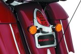 Kuryakyn LED Curved License Plate Frames with Mount 5699 Frame, LED, Curved, White Lighted, Aluminum, Chrome, Mount, Indian, Each thumbnail 7