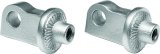 Kuryakyn Splined Peg Adapters 8897 Foot Mounts, Splined, Steel, Silver, Harley-Davidson®, Pair thumbnail 3