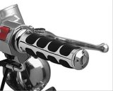 Kuryakyn ISO Grips 6235 Grips, ISO, Aluminum, Chrome, 125mm Length, Twist Throttle Compatible, 1 in. Bar Diameter, Pair thumbnail 1