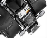 Kuryakyn Curved Lay Down License Plate Mounts 3148 Mounts, Steel, Black Painted, Kit thumbnail 1