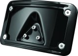 Kuryakyn Curved Lay Down License Plate Mounts 3148 Mounts, Steel, Black Painted, Kit thumbnail 3