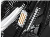 Kuryakyn Reflector Covers 9002 Covers, Plastic, Chrome, 1.375 in. Width, 3.313 in. Length, for use on Honda®, Yamaha, Pair thumbnail 1