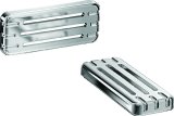 Kuryakyn Reflector Covers 9002 Covers, Plastic, Chrome, 1.375 in. Width, 3.313 in. Length, for use on Honda®, Yamaha, Pair thumbnail 2