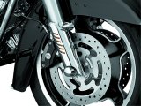 Kuryakyn Lower Leg Deflector Shields 7768 Motorcycle Shield, Steel, Chrome, Harley-Davidson®, Pair thumbnail 5