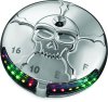 Kuryakyn Zombie LED Fuel and Battery Gauges 7357 Gauge, LED, Tank Mounted, Level/Battery Voltage, Digital, Empty-full/10-16 V, Round, Chrome, Harley-Davidson®, Each thumbnail 7