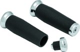 Kuryakyn Thresher Grips 5946 Grips, Thresher, Aluminum, Chrome, Twist Throttle, 1 in. Bar Diameter, Kawasaki, Suzuki, Victory, Yamaha, Pair thumbnail 2