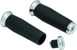 Kuryakyn Thresher Grips 5946 Grips, Thresher, Aluminum, Chrome, Twist Throttle, 1 in. Bar Diameter, Kawasaki, Suzuki, Victory, Yamaha, Pair thumbnail 3