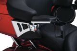 Kuryakyn Passenger Armrests 8955 Armrest, Passenger, Vinyl, Black, Adjustable, Harley-Davidson®, Pair thumbnail 1