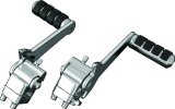 Kuryakyn Adjustable Passenger Peg Mounts 4571 Foot Pegs, Passenger, Adjustable, Small Style, Steel, Chrome, Harley-Davidson®, Pair thumbnail 2
