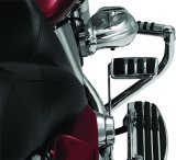 Kuryakyn Extended Brake Pedal Pads 4456 Pads, Steel/Rubber, Chrome/Black, Hardware Included, Each thumbnail 5