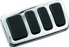 Kuryakyn Extended Brake Pedal Pads 4456 Pads, Steel/Rubber, Chrome/Black, Hardware Included, Each thumbnail 6