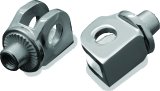 Kuryakyn Tapered Peg Adapters 8813 Motorcycle Foot Adapters, Tapered, Front, Adjustable, Steel, Chrome, Kawasaki, Pair thumbnail 2