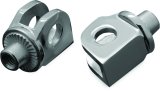 Kuryakyn Tapered Peg Adapters 8813 Motorcycle Foot Adapters, Tapered, Front, Adjustable, Steel, Chrome, Kawasaki, Pair thumbnail 3