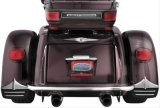 Kuryakyn Mud Flaps 7220 Flaps, Rear, Rubber, Black and Chrome, Harley-Davidson®, Pair thumbnail 1