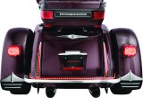 Kuryakyn Mud Flaps 7220 Flaps, Rear, Rubber, Black and Chrome, Harley-Davidson®, Pair thumbnail 7