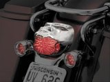 Kuryakyn Taillight Covers 9009 Cover, Zombie Style, Bolt-on, Steel, Chrome, Harley-Davidson®, Each thumbnail 2