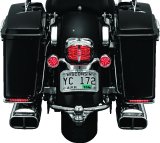 Kuryakyn Taillight Covers 9009 Cover, Zombie Style, Bolt-on, Steel, Chrome, Harley-Davidson®, Each thumbnail 5