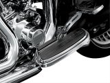 Kuryakyn Floorboard Exhaust Boot Guards 7544 Guards, Black and Chrome, Each thumbnail 1