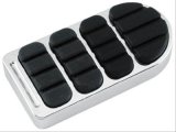 Kuryakyn Longhorn ISO Brake Pedal Pads 8044 Pads, Longhorn, Steel, Chrome, Harley-Davidson®, Each thumbnail 1