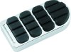 Kuryakyn Longhorn ISO Brake Pedal Pads 8044 Pads, Longhorn, Steel, Chrome, Harley-Davidson®, Each thumbnail 4