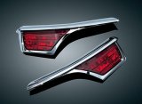 Kuryakyn LED Passenger Armrest Trim with Turn Signal Accents 3240 Accent Lights, Passenger, LED, Red Bulb, Chrome Housing, for use on Honda®, Kit thumbnail 1